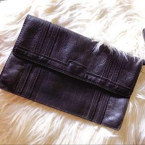 VINTAGE 🎙 Black Leather Clutch